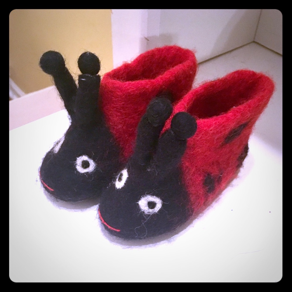 🐞Wool baby booties 🐞